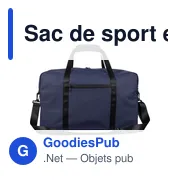 Sac de sport en PU recyclé Mirae - Miniature 14