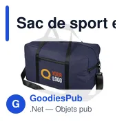 Sac de sport en PU recyclé Mirae - Miniature 3