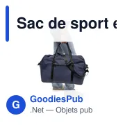 Sac de sport en PU recyclé Mirae - Miniature 24