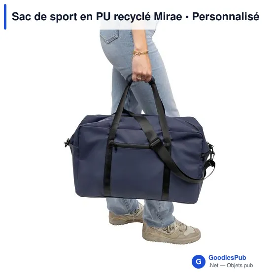 Sac de sport en PU recyclé Mirae - Image 24