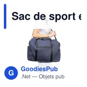 Sac de sport en PU recyclé Mirae - Miniature 26