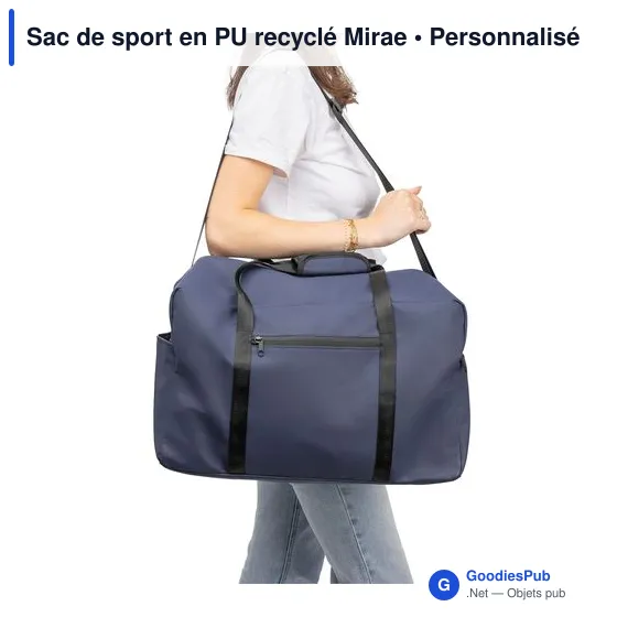 Sac de sport en PU recyclé Mirae - Image 26