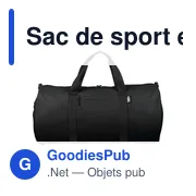 Sac de sport en rPET Aisha - Miniature 1