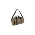 Variante Vert olive - Sac de sport personnalisable en toile de coton recyclée avec logo - Harper