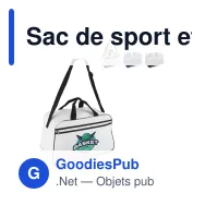 Sac de sport et voyage personnalisable R-PET 600D 30 L avec logo - Bicolore - Miniature 1