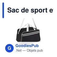 Sac de sport et voyage personnalisable R-PET 600D 30 L avec logo - Bicolore - Miniature 2