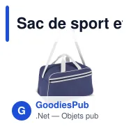 Sac de sport et voyage personnalisable R-PET 600D 30 L avec logo - Bicolore - Miniature 4