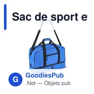 Sac de sport et de voyage personnalisable 50 L avec logo - R-PET 600D - Miniature 2