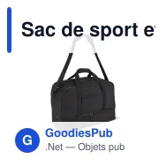 Sac de sport et de voyage personnalisable 50 L avec logo - R-PET 600D - Miniature 4