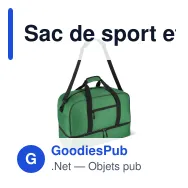 Sac de sport et de voyage personnalisable 50 L avec logo - R-PET 600D - Miniature 5