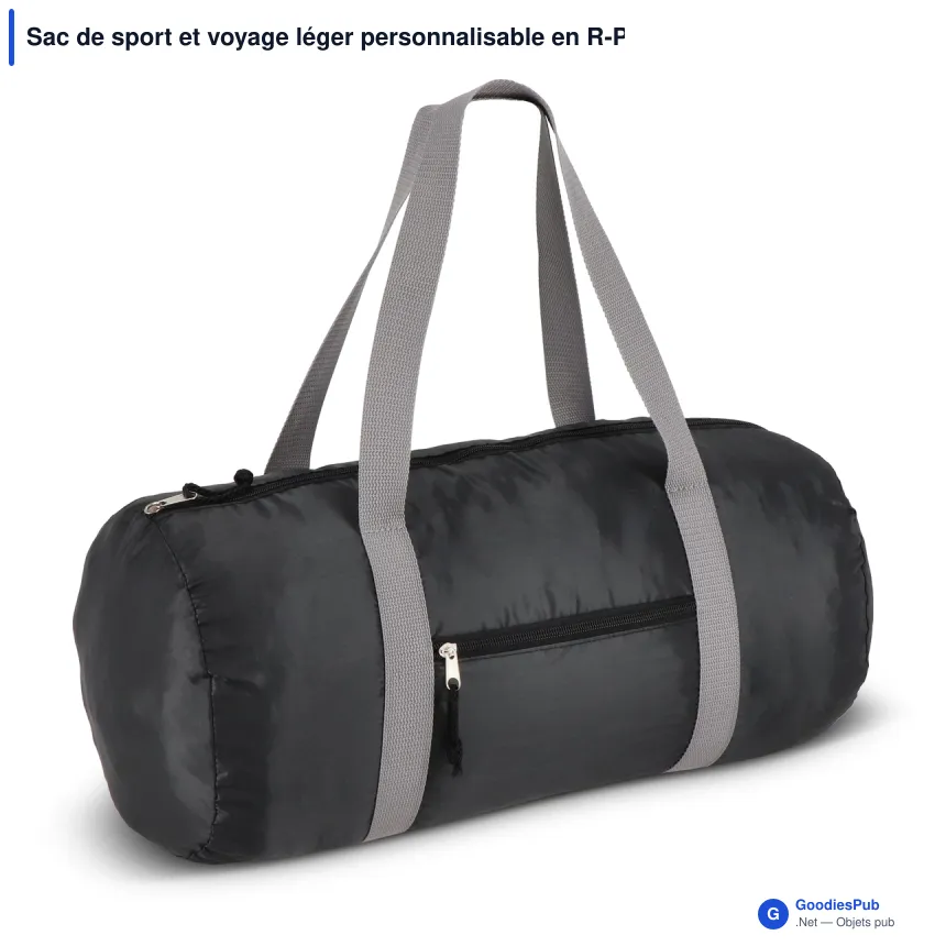 Sac de sport et voyage léger personnalisable en R-PET 190T 20 L avec logo - Image 3