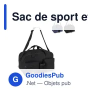Sac de sport et voyage personnalisable R-PET 600D 25 L avec logo - Compact - Miniature 1