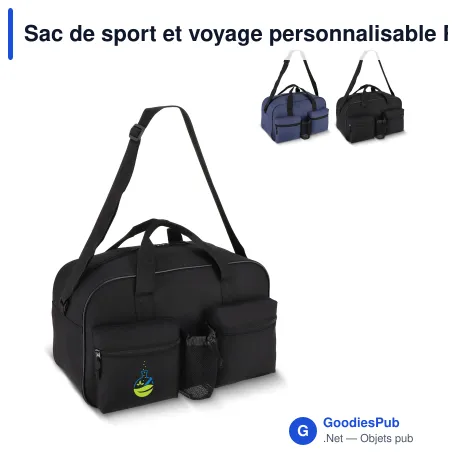 Sac de sport et voyage personnalisable R-PET 600D 25 L avec logo - Compact
