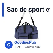 Sac de sport et voyage personnalisable R-PET 600D 25 L avec logo - Compact - Miniature 2