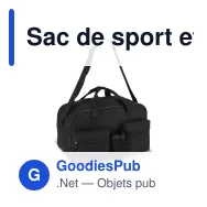 Sac de sport et voyage personnalisable R-PET 600D 25 L avec logo - Compact - Miniature 3
