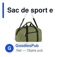Sac de sport et voyage personnalisable R-PET 600D 35 L avec logo - Nevada - Miniature 2
