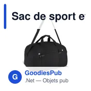 Sac de sport et voyage personnalisable R-PET 600D 35 L avec logo - Nevada - Miniature 3