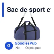 Sac de sport et voyage personnalisable R-PET 600D 35 L avec logo - Nevada - Miniature 4