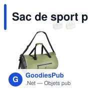Sac de sport personnalisable imperméable 60 L IPX6 en PVC avec logo - Adventure - Miniature 1