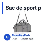 Sac de sport personnalisable en R-PET avec logo - Mercury - Miniature 2