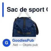 Sac de sport Ocean Bound en polyester rPET 300D Niv - Miniature 11
