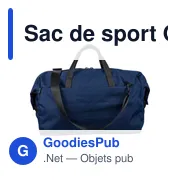 Sac de sport Ocean Bound en polyester rPET 300D Niv - Miniature 12
