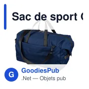 Sac de sport Ocean Bound en polyester rPET 300D Niv - Miniature 13