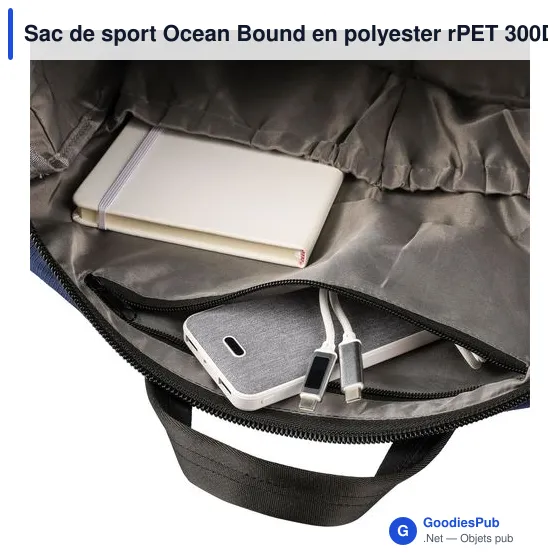Sac de sport Ocean Bound en polyester rPET 300D Niv - Image 14