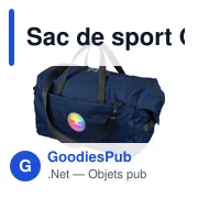 Sac de sport Ocean Bound en polyester rPET 300D Niv - Miniature 15