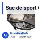 Sac de sport Ocean Bound en polyester rPET 300D Niv - Miniature 3