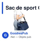 Sac de sport Ocean Bound en polyester rPET 300D Niv - Miniature 7