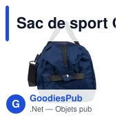Sac de sport Ocean Bound en polyester rPET 300D Niv - Miniature 9