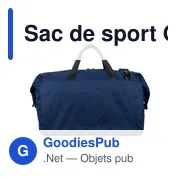 Sac de sport Ocean Bound en polyester rPET 300D Niv - Miniature 10