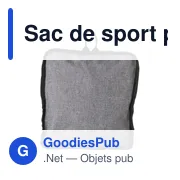 Sac de sport pliable personnalisable Corwin avec logo - Miniature 1