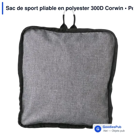 Sac de sport pliable personnalisable Corwin avec logo - Image 1