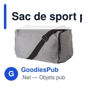 Sac de sport pliable personnalisable Corwin avec logo - Miniature 2