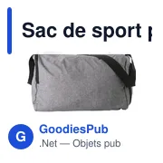 Sac de sport pliable personnalisable Corwin avec logo - Miniature 3