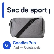 Sac de sport pliable personnalisable Corwin avec logo - Miniature 4