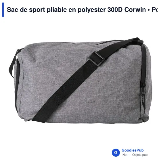 Sac de sport pliable personnalisable Corwin avec logo - Image 4