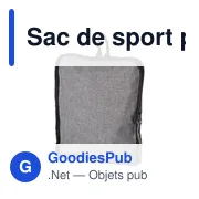 Sac de sport pliable personnalisable Corwin avec logo - Miniature 5