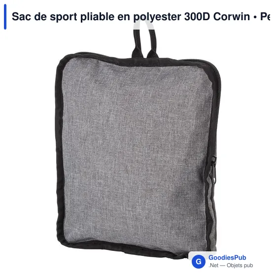 Sac de sport pliable personnalisable Corwin avec logo - Image 5