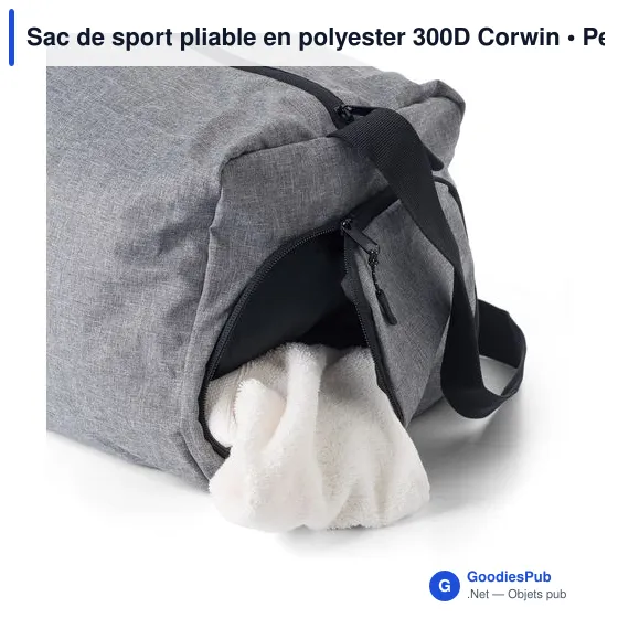 Sac de sport pliable personnalisable Corwin avec logo - Image 6