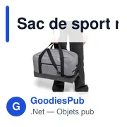 Sac de sport personnalisable en feutre Corliss avec logo - Miniature 3