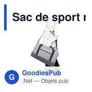 Sac de sport personnalisable en feutre Corliss avec logo - Miniature 4