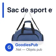 Sac de sport et sac à dos personnalisable R-PET 27 L avec logo - Karo - Miniature 7