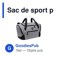 Sac de sport personnalisable avec logo - Patricia - Miniature 1