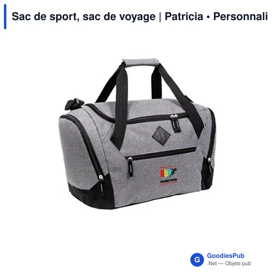 Sac de sport personnalisable avec logo - Patricia - Image 5