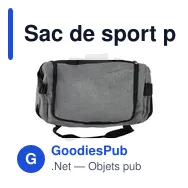 Sac de sport personnalisable avec logo - Patricia - Miniature 7