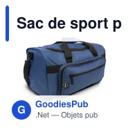 Sac de sport personnalisable B'RIGHT avec logo | Joyce - Miniature 1