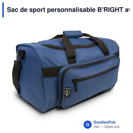 Sac de sport personnalisable B'RIGHT avec logo | Joyce